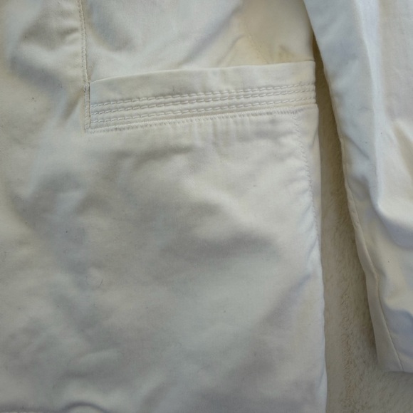 Zara White Blazer Jacket M Structured Minimal Chic - Picture 5 of 7